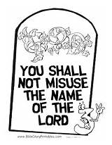 Commandments Commandment Testimonials sketch template