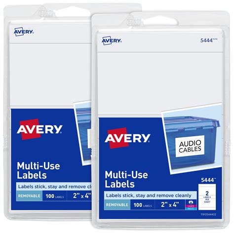 avery removable labels     labels  pack   walmartcom