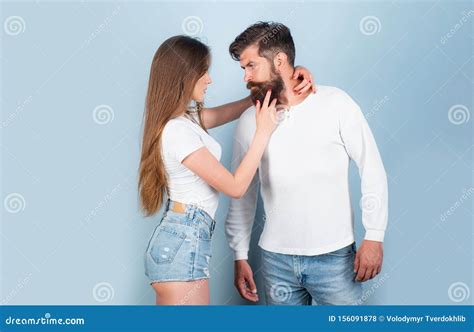 Beautiful Young Couple Kissing And Embracing Intimacy Sensual Concept
