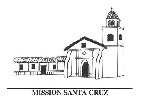 mobilesanta cruz mission coloring page coloring pages