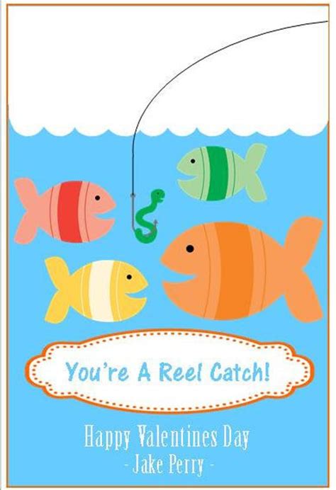 fish themed printable valentines cards printable valentines cards