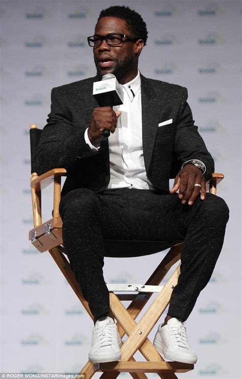 comedian kevin hart cuts  dapper figure  chic suit daily mail