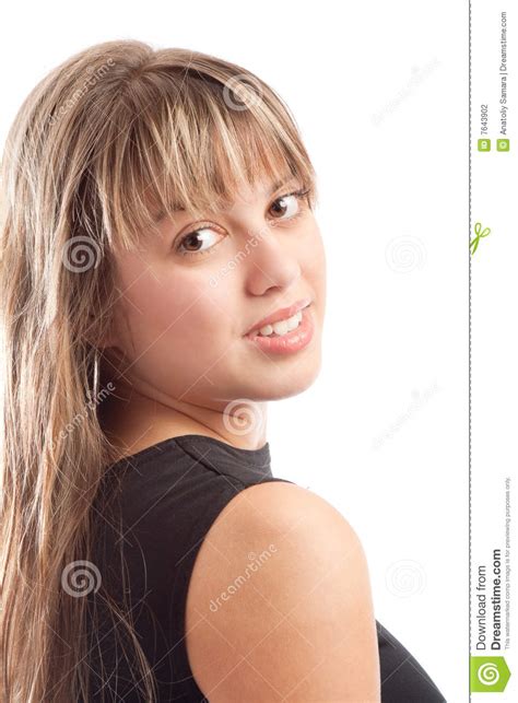 glimlachende tiener stock foto afbeelding bestaande uit