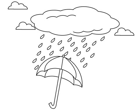 raining preschool coloring pages  coloring pages