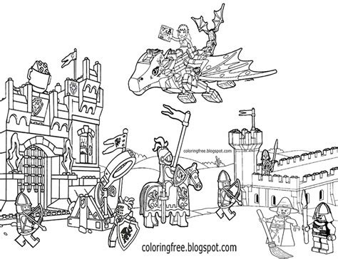 lego brick castle coloring page coloring pages  coloring pages
