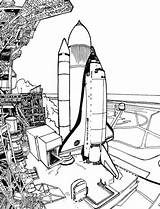 Space Coloring Pages Animated Shuttle Coloringpages1001 Do sketch template