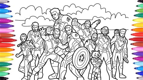 avengers printables coloring pages