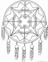 Coloring Pages Medicine Wheel Mobile Template Templates sketch template