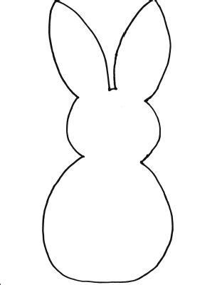 bunny clipart rabbit outline  easy easter crafts easter bunny