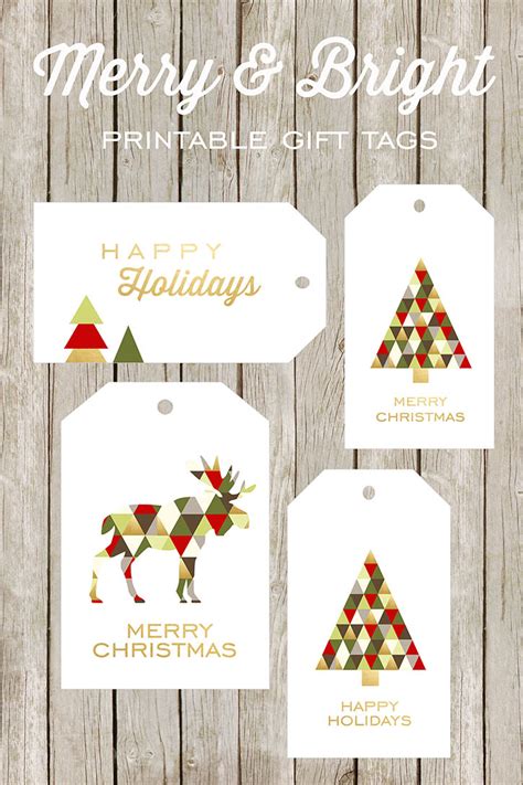 printable christmas gift tags inspired