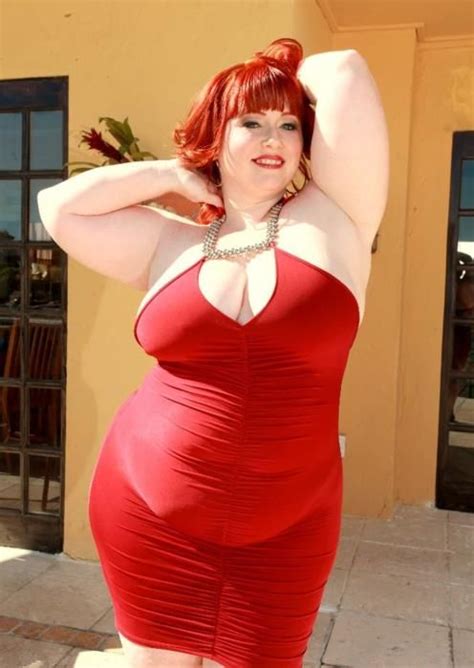 all red bbw curvy big girls fat phat ladies women