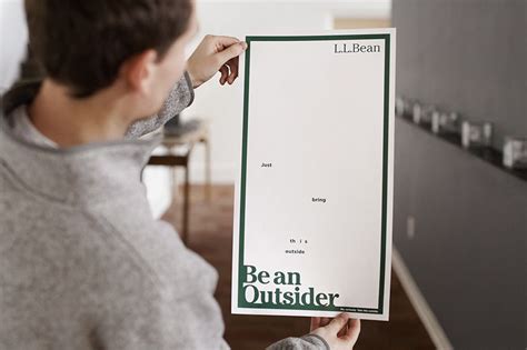 llbean   clever newspaper ad     read outdoors