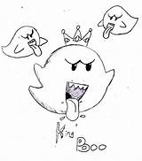 Boo Mario Coloring Pages King Drawing Valuable Beanie Getdrawings Getcolorings Printable sketch template