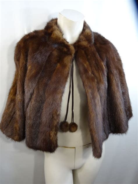 vintage mink fur cape   france catawiki