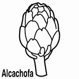 Alcachofa Alcachofas Verduras Verdura sketch template