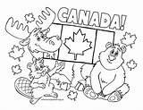 Canada Colouring sketch template
