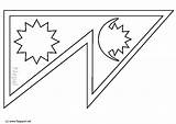 Nepal Flag Coloring Pages Printable Asia Print Drawings Edupics Kids Designlooter Search Large sketch template