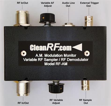 cleanrf rf   watt modulation monitor variable rf sampler