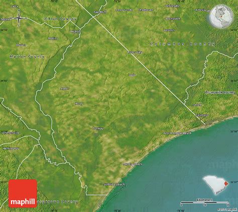satellite map  horry county