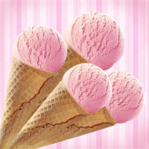 collage  pink ice cream stock photo  zmaris