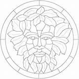 Green Man Glass Stained Patterns Sketch Pattern Faux Crafts Choose Board Paintingvalley Designs sketch template