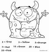 Coloring Math Pages Grade 2nd Halloween Getcolorings Color sketch template