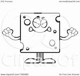 Mascot Lineart Swiss Mad Cheese Character Illustration Cartoon Royalty Clipart Vector Cory Thoman sketch template