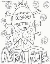 Coloring April Pages Fools Doodle Alley Printable Flowers Showers Bring Sheets Holiday Kids Print Getcolorings Happy School Color sketch template