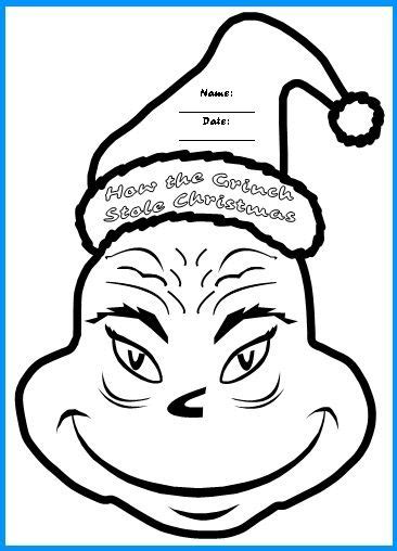 grinch stole christmas writing templates activities grinch