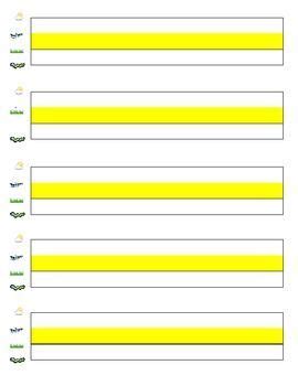 large highlighted paper  handwriting paper diy