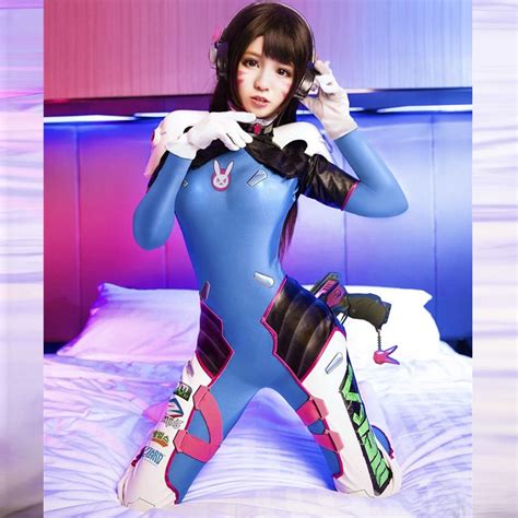 The Game Ow D Va Cosplay Costume Jumpsuit Custom Made Size Armor