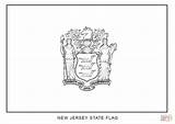 Coloring Flag Jersey State Flags Pages Nj Printable Drawing Library Clip Comments sketch template