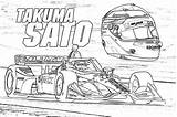 Rahal Takuma Sato sketch template