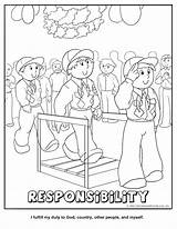 Coloring Makingfriends Cub Scout Responsibility Printer Reserved Friendly Rights Inc Version Responsiblity sketch template