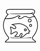 Fish Coloring Bowl Tank Clipart Pages Colouring Kids Printable Print Tanks Sheet Drawing Number Cliparts Library Clipartbest Click sketch template