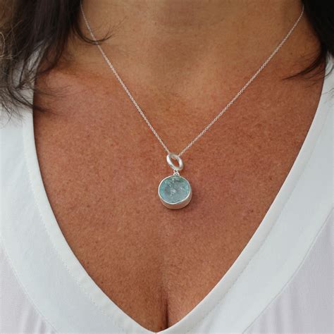 aquamarine gemstone silver pendant aquamarine gemstone silver jewellery