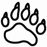 Bear Footprint Icon Print Animals Clipart Paw Foot Icons Icons8 Ico Cliparts Transparent Icns Library Vector Line  Overview Other sketch template