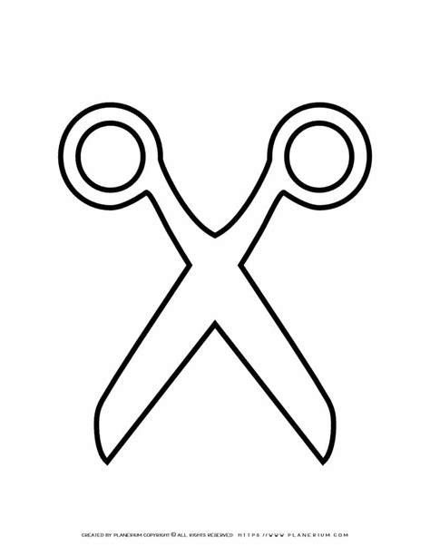 scissors template planerium