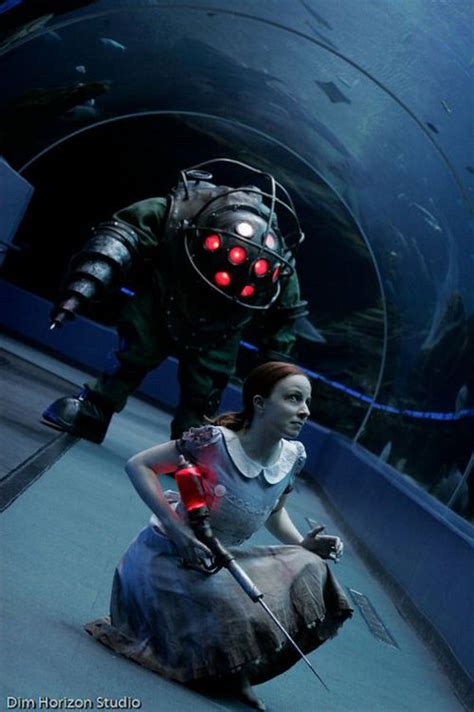 operdion bioshock game cosplay big daddy and little sister