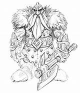 Dwarf Sketch Lich Warcraft sketch template