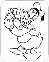 Easter Coloring Duck Donald Pages Disney Disneyclips Chick sketch template