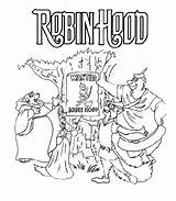 Robin Hood Colouring Pages Colour Disney Beautiful Movie sketch template