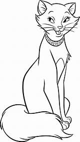 Coloring Duchess Aristocats sketch template