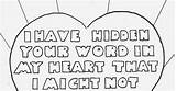 119 Coloring Psalm Heart Word Hidden Pages Kids Template sketch template