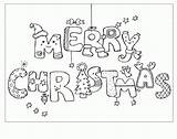 Coloring Christmas Pages Cards Card Printable Merry Kids December Color Drawing Adults Happy Postcard Print Draw Colouring Colour Sheets Holiday sketch template