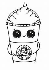Coloring Pages Starbucks Cute Print Coffee Printable Kawaii Drawings Kids Cool Choose Board Cup sketch template
