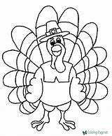 Thanksgiving Coloring Turkey Pages Printable Color Sheets Print sketch template