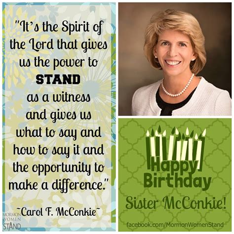 sister mcconkie happy birthday mormonwomenstand lds quotes