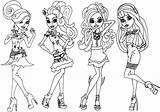 Coloring Pages High Monster Girls Popular sketch template