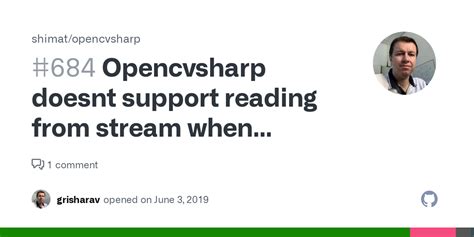 opencvsharp doesnt support reading  stream  stream